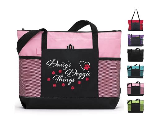 personalized dog travel bags.